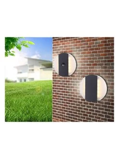 Ledbuitenlamp "Moonlight" Antraciet - Ø 17 Cm -Home Uitgebreid Winkel globo lighting ledbuitenlamp moonlight antraciet o 17 cm 2