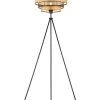 Staande Lamp "Soeni" Zwart/lichtbruin - (H)150 X Ø 60 Cm -Home Uitgebreid Winkel globo lighting staande lamp soeni zwart lichtbruin h 150 x o 60 cm