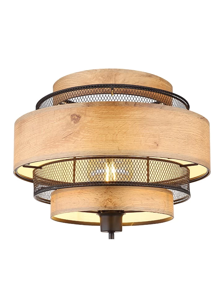 Staande Lamp "Soeni" Zwart/lichtbruin - (H)150 X Ø 60 Cm 5 Staande Lamp "Soeni" Zwart/lichtbruin - (H)150 X Ø 60 Cm - Afbeelding 3