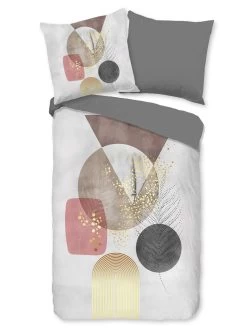 Beddengoedset "Vabio" Grijs