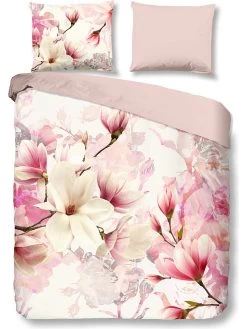 Flanellen Beddengoedset "Christel" Lichtroze