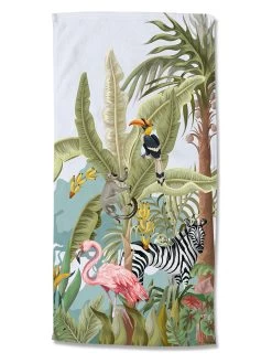 Strandlaken "Jungle Party" Meerkleurig