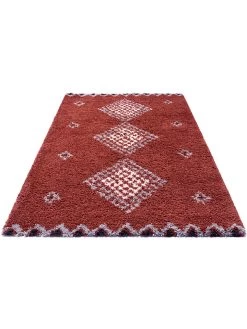 Hoogpolig Tapijt "Cassia" Roodbruin -Home Uitgebreid Winkel hanse home hoogpolig tapijt cassia roodbruin 2
