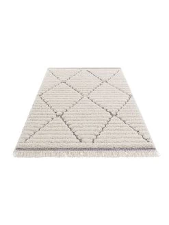 Hoogpolig Tapijt "Fulani" Crème/grijs -Home Uitgebreid Winkel hanse home hoogpolig tapijt fulani creme grijs 1