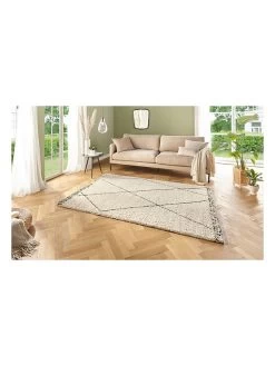 Hoogpolig Tapijt "Roha" Crème -Home Uitgebreid Winkel hanse home hoogpolig tapijt roha creme 2