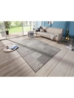 Indoor-/outdoortapijt "Agen" Antraciet/crème -Home Uitgebreid Winkel hanse home indoor outdoortapijt agen antraciet creme 2