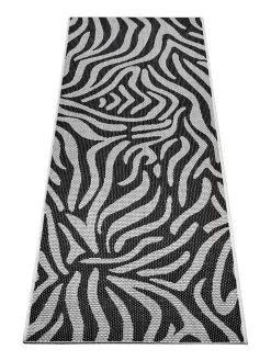 Indoor-/outdoortapijt "Cebra" Zwart