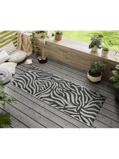 Indoor-/outdoortapijt "Cebra" Zwart -Home Uitgebreid Winkel hanse home indoor outdoortapijt cebra zwart 4