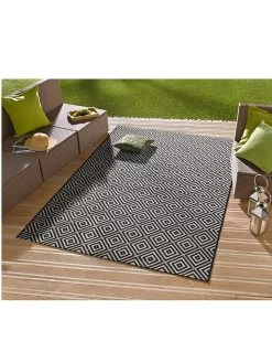 Indoor-/outdoortapijt "Meadow" Zwart -Home Uitgebreid Winkel hanse home indoor outdoortapijt meadow zwart 4