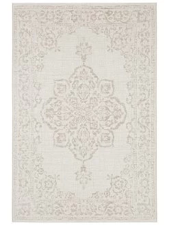 Indoor-/outdoortapijt "Tilos" Beige/crème