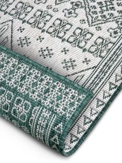 Omkeerbaar Outdoortapijt "Twin" Groen -Home Uitgebreid Winkel hanse home omkeerbaar outdoortapijt twin groen 3