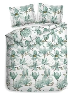 Flanellen Beddengoedset "Annila" Groen -Home Uitgebreid Winkel heckett lane flanellen beddengoedset annila groen 3