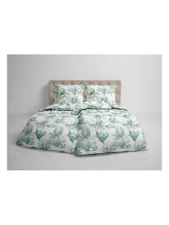 Flanellen Beddengoedset "Annila" Groen -Home Uitgebreid Winkel heckett lane flanellen beddengoedset annila groen 4