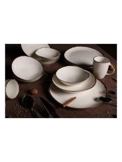 16-delig Combiservies Beige/bruin -Home Uitgebreid Winkel hermia 16 delig combiservies beige bruin 2