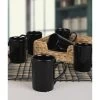 6-delige Set: Koffiekoppen Zwart - (H)8 Cm -Home Uitgebreid Winkel hermia 6 delige set koffiekoppen zwart h 8 cm