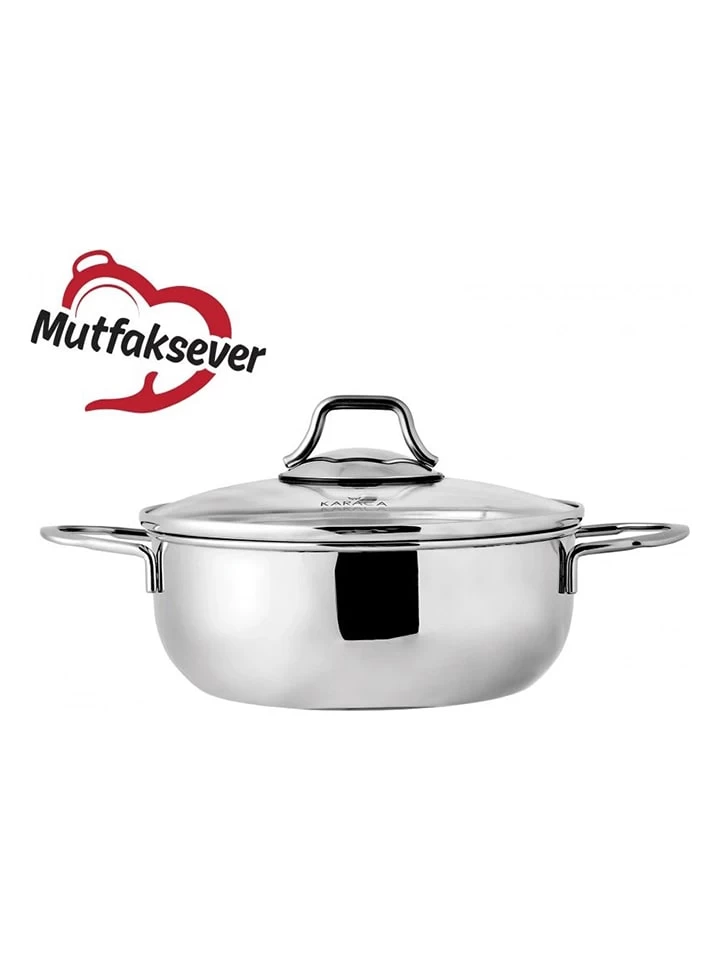 Roestvrijstalen Pan - (H)21 X Ø 25 Cm 4 Roestvrijstalen Pan - (H)21 X Ø 25 Cm - Afbeelding 2