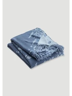 Merinowollen Plaid Blauw -Home Uitgebreid Winkel hessnatur merinowollen plaid blauw 1