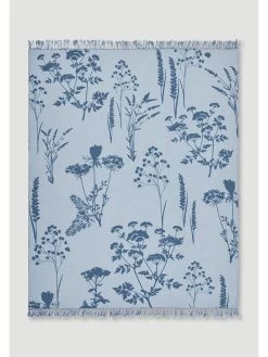 Merinowollen Plaid Blauw -Home Uitgebreid Winkel hessnatur merinowollen plaid blauw 2