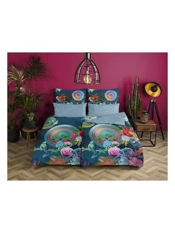 HIP Flanellen Beddengoedset "Chachou" Blauw/meerkleurig -Home Uitgebreid Winkel hip flanellen beddengoedset chachou blauw meerkleurig 2