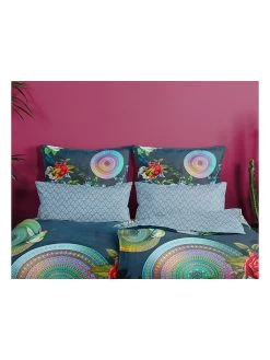 HIP Flanellen Beddengoedset "Chachou" Blauw/meerkleurig -Home Uitgebreid Winkel hip flanellen beddengoedset chachou blauw meerkleurig 3