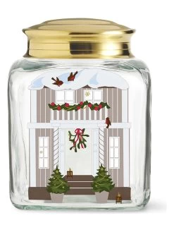 Kerstglas Voor Koekjes "Holmegaard" Transparant/meerkleurig - (H)16 X Ø 12 Cm