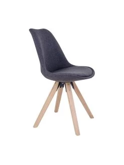 2-delige Set: Stoelen Antraciet - (B)55 X (H)86 X (D)48 Cm -Home Uitgebreid Winkel house nordic 2 delige set stoelen antraciet b 55 x h 86 x d 48 cm 2