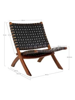 Stoel Zwart - (B)74 X (H)73 X (D)66 Cm -Home Uitgebreid Winkel house nordic stoel zwart b 74 x h 73 x d 66 cm 3