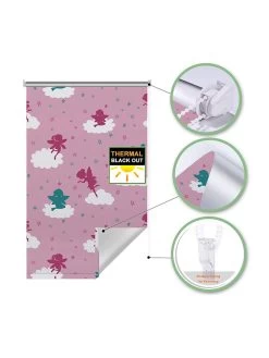 Rollo Roze/meerkleurig -Home Uitgebreid Winkel iathome rollo roze meerkleurig 1