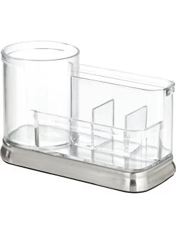 Tandenborstelbeker "Gina" Zilverkleurig - (B)18,3 X (H)10,7 X (D)8 Cm