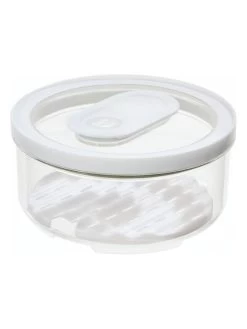 Vershoudbox "Fresh" Transparant/wit - (H)9 X Ø 18,5 Cm