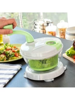 Innovagoods 4-in-1 Saladecentrifuge Groen - (D)25 X Ø 20 Cm -Home Uitgebreid Winkel innovagoods 4 in 1 saladecentrifuge groen d 25 x o 20 cm 4