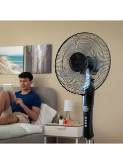 Innovagoods Staande Ventilator Zwart - (H)138 X Ø 40 Cm -Home Uitgebreid Winkel innovagoods staande ventilator zwart h 138 x o 40 cm 4