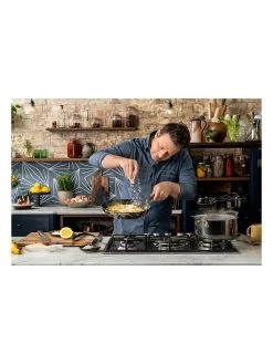 2-delige Set: Roestvrijstalen Serveerpan Met Deksel "Jamie Oliver" - Ø 25 Cm -Home Uitgebreid Winkel jamie oliver 2 delige set roestvrijstalen serveerpan met deksel jamie oliver o 25 cm 3