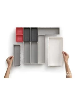 Bestekbak Grijs/rood - (B)44 X (H)5 X (D)26,5 Cm -Home Uitgebreid Winkel joseph joseph duo bestekbak grijs rood b 44 x h 5 x d 26 5 cm 1