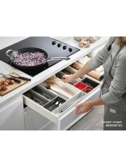 Bestekbak Grijs/rood - (B)44 X (H)5 X (D)26,5 Cm -Home Uitgebreid Winkel joseph joseph duo bestekbak grijs rood b 44 x h 5 x d 26 5 cm 3