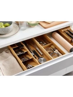 Bestekbak "DrawerStore" Bamboekleurig - (B)40 X (H)6 X (D)38,5 Cm -Home Uitgebreid Winkel josephjoseph bestekbak drawerstore bamboekleurig b 40 x h 6 x d 38 5 cm 5