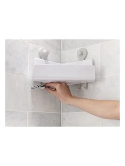 Doucheplankje "EasyStore" Wit - (B)26,5 X (H)22 X (D)18 Cm -Home Uitgebreid Winkel josephjoseph doucheplankje easystore wit b 26 5 x h 22 x d 18 cm 5