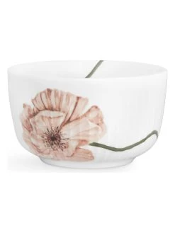 Kähler Kom "Hammershøi Poppy" Wit/lichtroze - Ø 12 Cm