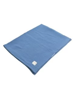 Deken "Muslin" Blauw - (L)100 X (B)75 Cm