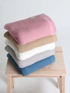 Gebreide Deken "Knitt" Grijs - (L)100 X (B)75 Cm -Home Uitgebreid Winkel kaiser naturfellprodukte gebreide deken knitt grijs l 100 x b 75 cm 2