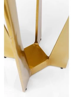 Bijzettafel "Kala" Goudkleurig/wit - (H)57 X Ø 28 Cm -Home Uitgebreid Winkel kare bijzettafel kala goudkleurig wit h 57 x o 28 cm 3