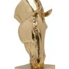 Decoratief Object "Horse Face" Goudkleurig - (B)30 X (H)57 X (D)21 Cm