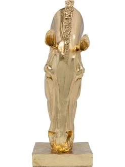 Decoratief Object "Horse Face" Goudkleurig - (B)30 X (H)57 X (D)21 Cm -Home Uitgebreid Winkel kare decoratief object horse face goudkleurig b 30 x h 57 x d 21 cm 2