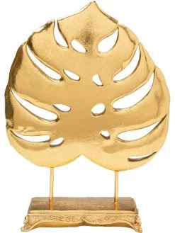 Decoratief Object "Monstera Leaf" Goudkleurig - (B)26,5 X (H)36 X (D)9 Cm -Home Uitgebreid Winkel kare decoratief object monstera leaf goudkleurig b 26 5 x h 36 x d 9 cm 1