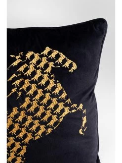 Kussen "Caballo" Zwart/lichtbruin - (L)45 X (B)45 Cm -Home Uitgebreid Winkel kare kussen caballo zwart lichtbruin l 45 x b 45 cm 1