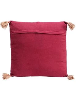 Kussen "Embroidery Blossom" Roze - (L)50 X (B)50 Cm -Home Uitgebreid Winkel kare kussen embroidery blossom roze l 50 x b 50 cm 1