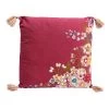 Kussen "Embroidery Blossom" Roze - (L)50 X (B)50 Cm -Home Uitgebreid Winkel kare kussen embroidery blossom roze l 50 x b 50 cm