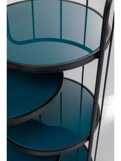 Rek "Bandeja" Zwart/blauw - (B)42,5 X (H)111 Cm -Home Uitgebreid Winkel kare rek bandeja zwart blauw b 42 5 x h 111 cm 2