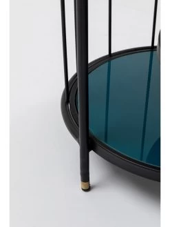 Rek "Bandeja" Zwart/blauw - (B)42,5 X (H)111 Cm -Home Uitgebreid Winkel kare rek bandeja zwart blauw b 42 5 x h 111 cm 3