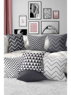 7-delige Set: Kussenhoezen Meerkleurig - (L)43 X (B)43 Cm -Home Uitgebreid Winkel kate louise 7 delige set kussenhoezen meerkleurig l 43 x b 43 cm 1